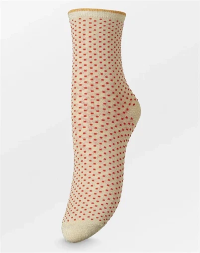 Beck Söndergaard - Dina Small Dots Strømper - Red Love